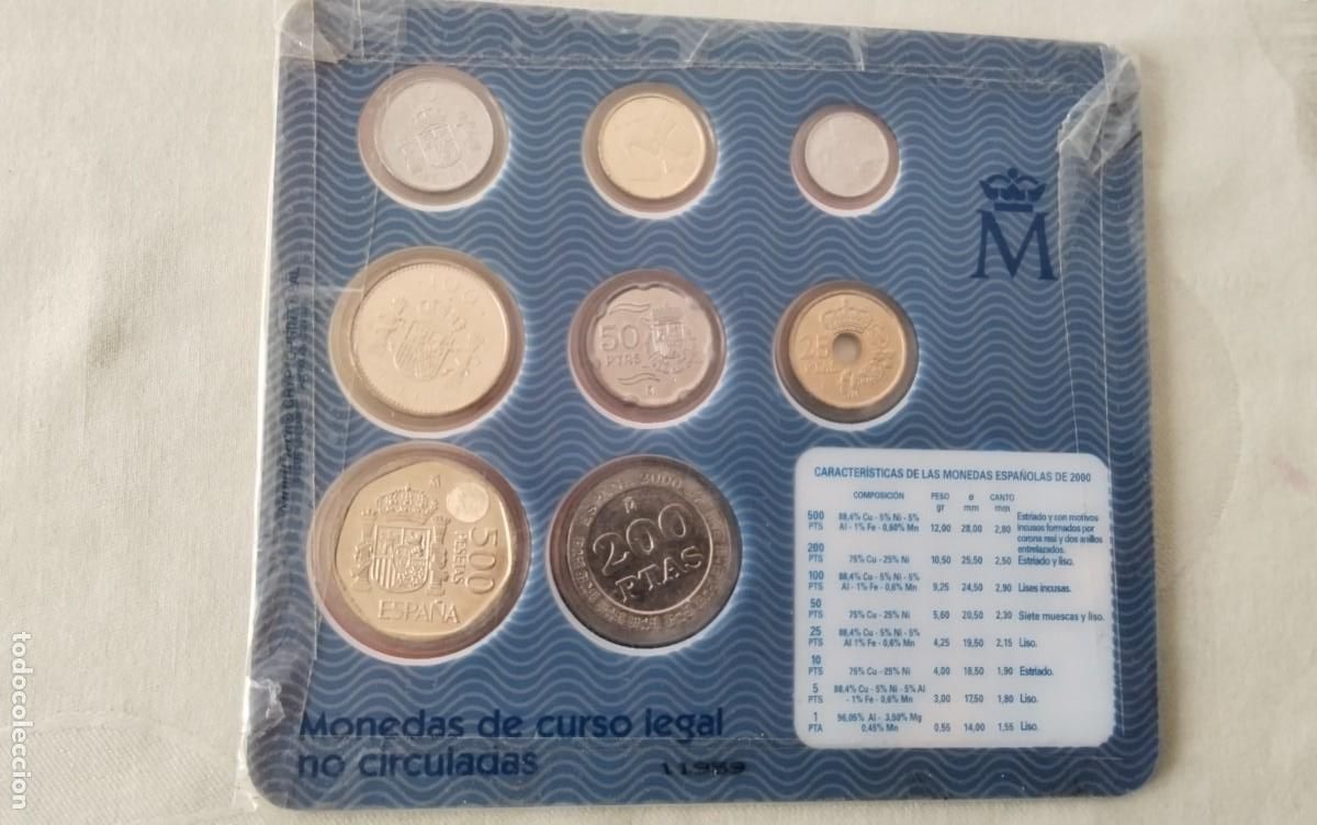 Monedas de Espa&ntilde;a: CARTERA DE MONEDAS A&Ntilde;O 2000 COMPLETA SIN CIRCULAR , VER - Foto 6