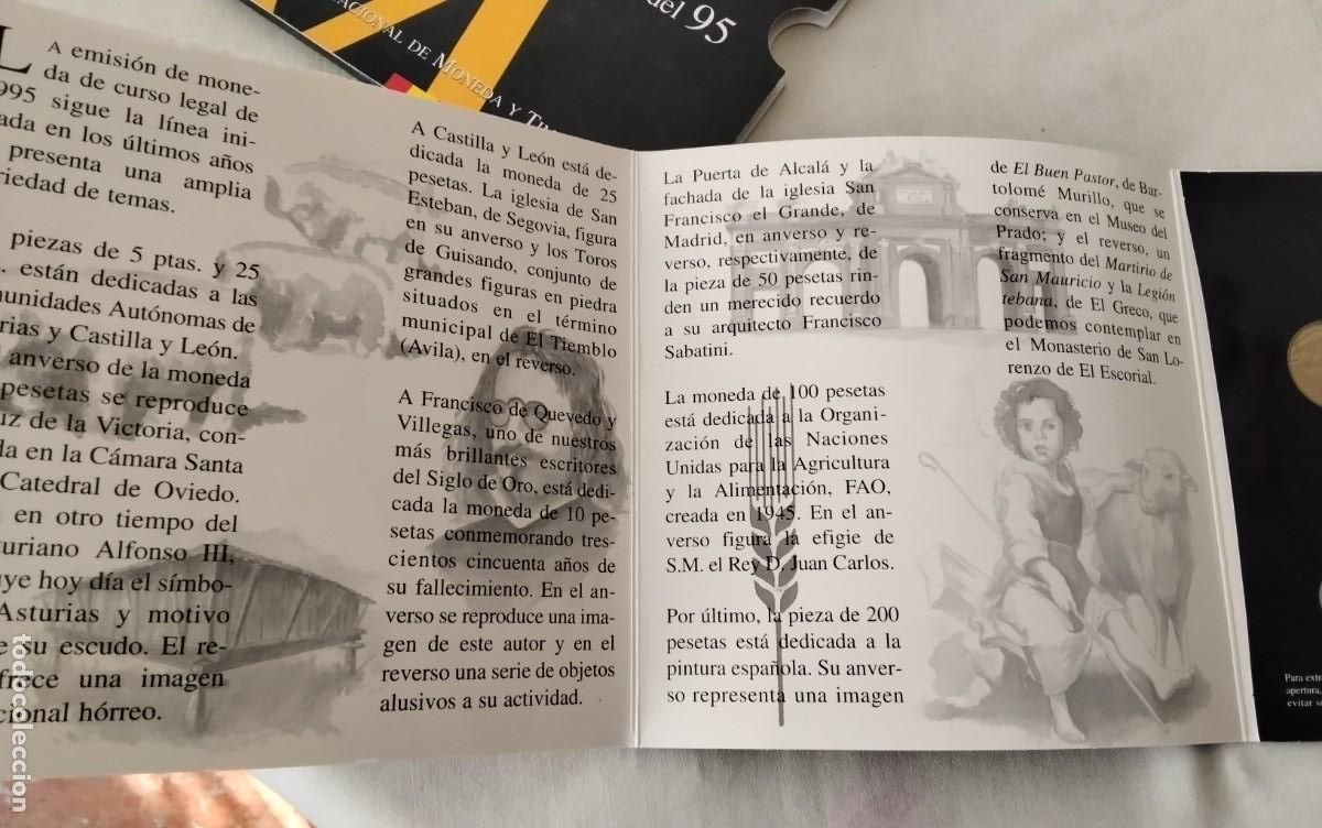 Monedas de Espa&ntilde;a: CARTERA DE MONEDAS A&Ntilde;O 1995 COMPLETA SIN CIRCULAR , VER - Foto 7