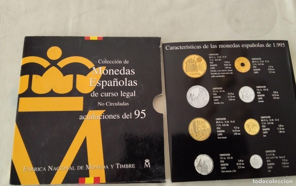 Monedas de Espa&ntilde;a: CARTERA DE MONEDAS A&Ntilde;O 1995 COMPLETA SIN CIRCULAR , VER - Foto 10