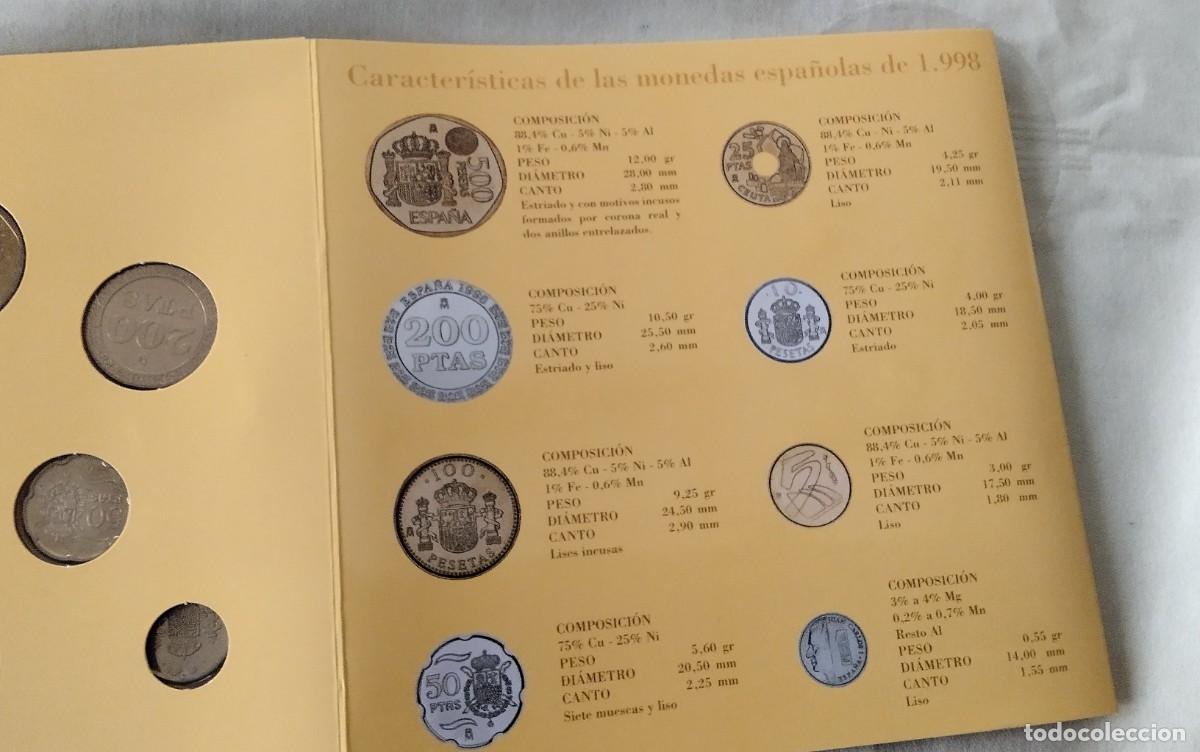 Monedas de Espa&ntilde;a: CARTERA MONEDAS A&Ntilde;O 1998 SIN CIRCULAR , - Foto 11