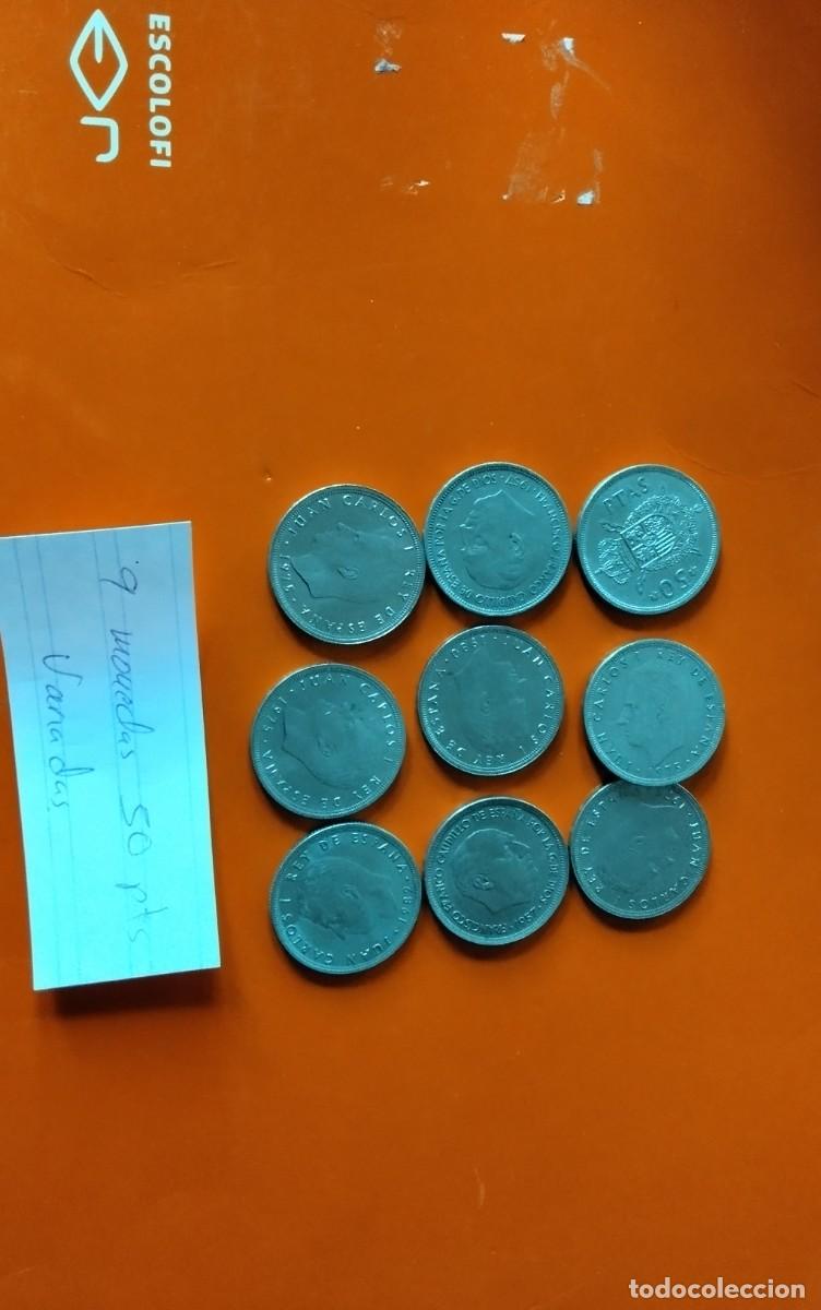 Monedas de Espa&ntilde;a: 9 MONEDAS DE 50 PTS VARIADAS , VER - Foto 4