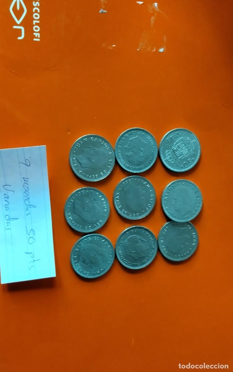 Monedas de Espa&ntilde;a: 9 MONEDAS DE 50 PTS VARIADAS , VER - Foto 5