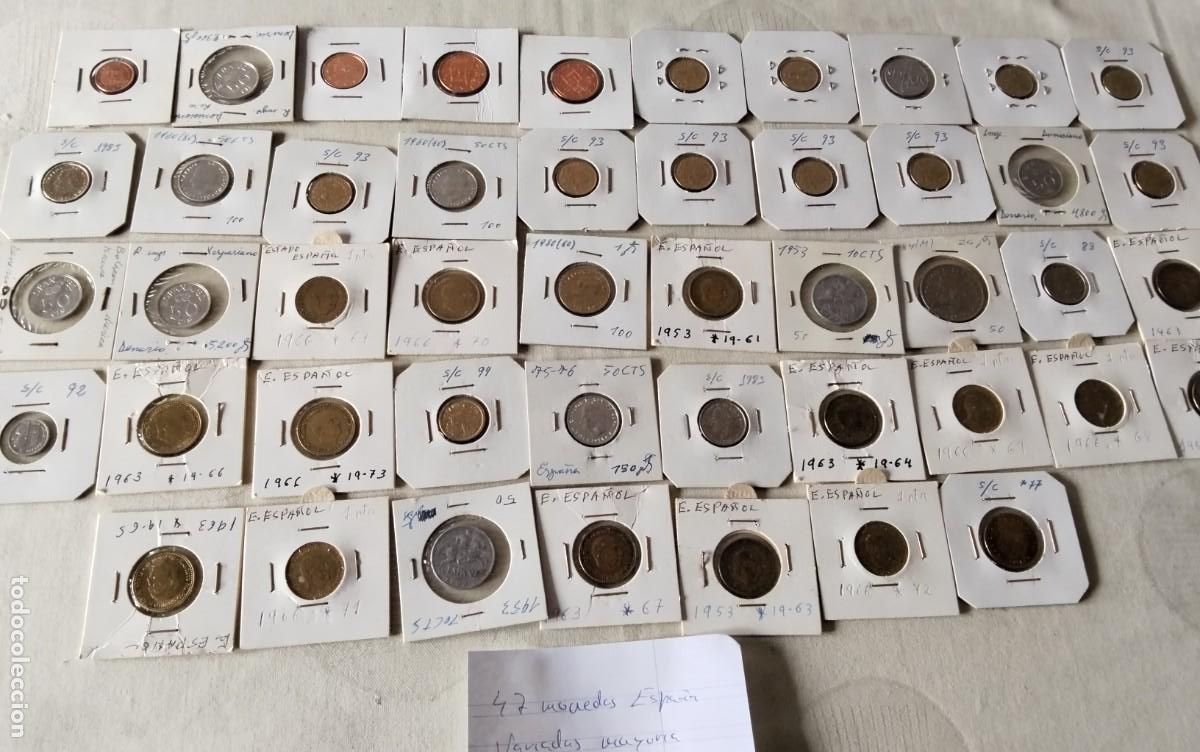 Monedas de Espa&ntilde;a: 47 MONEDAS ESPA&Ntilde;A VARIADAS SIN CIRCULAR ENCARTONADAS - Foto 3