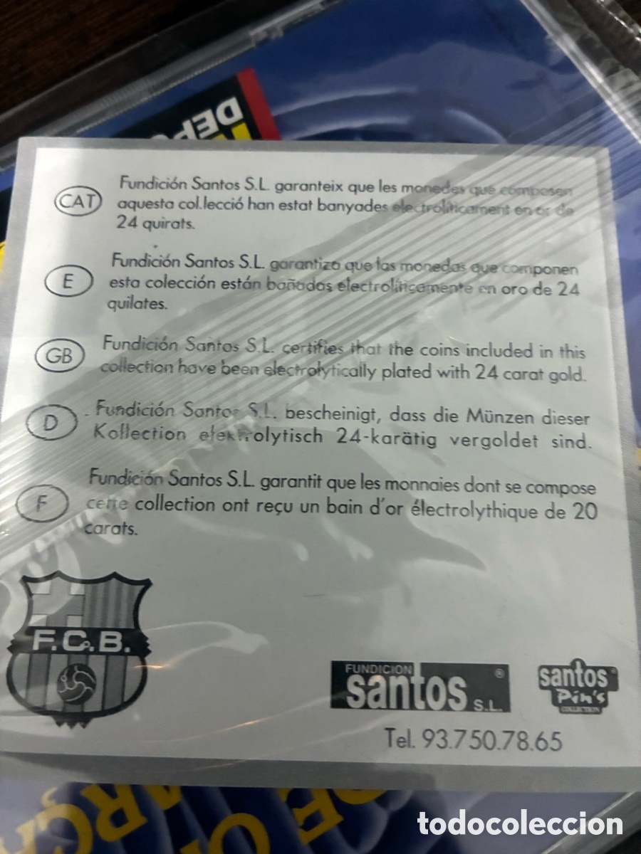 Monedas de Espa&ntilde;a: Las Monedas de Oro de las Copas del Bar&ccedil;a - Foto 2