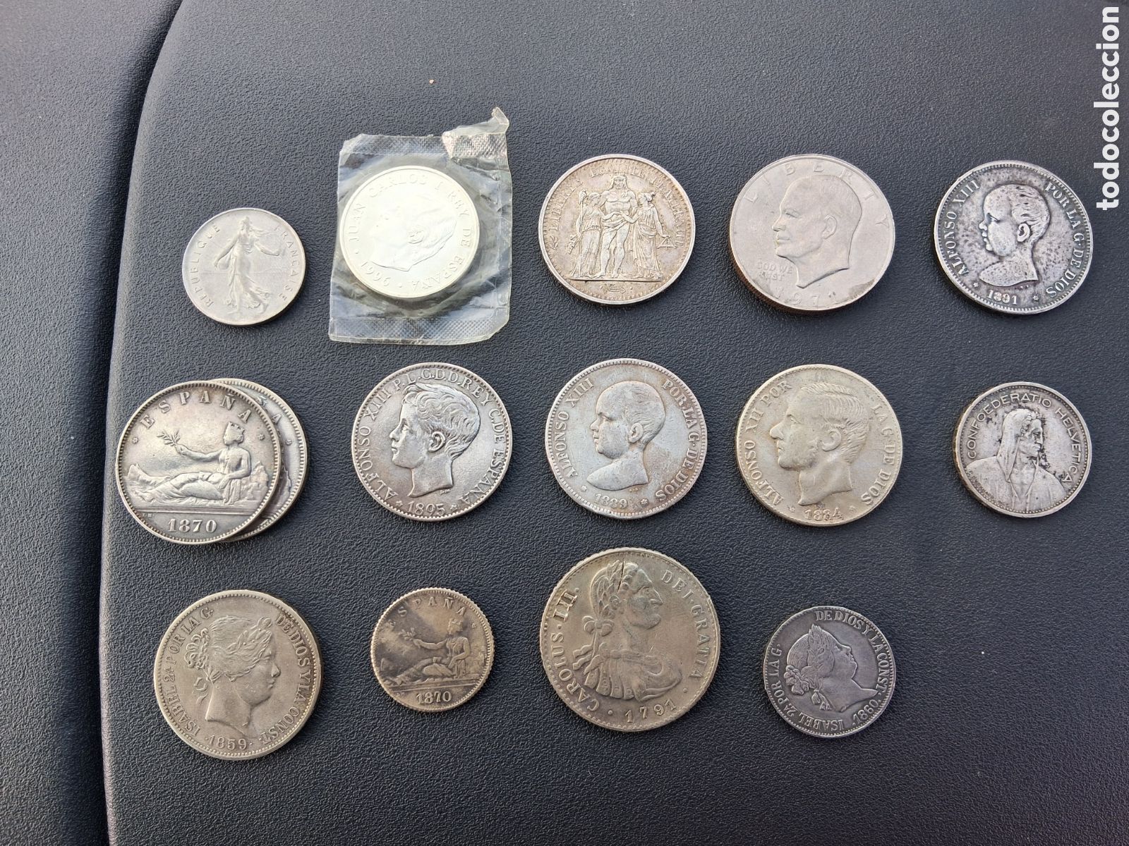 Monedas de Espa&ntilde;a: LOTE monedas antiguas plata - Foto 2