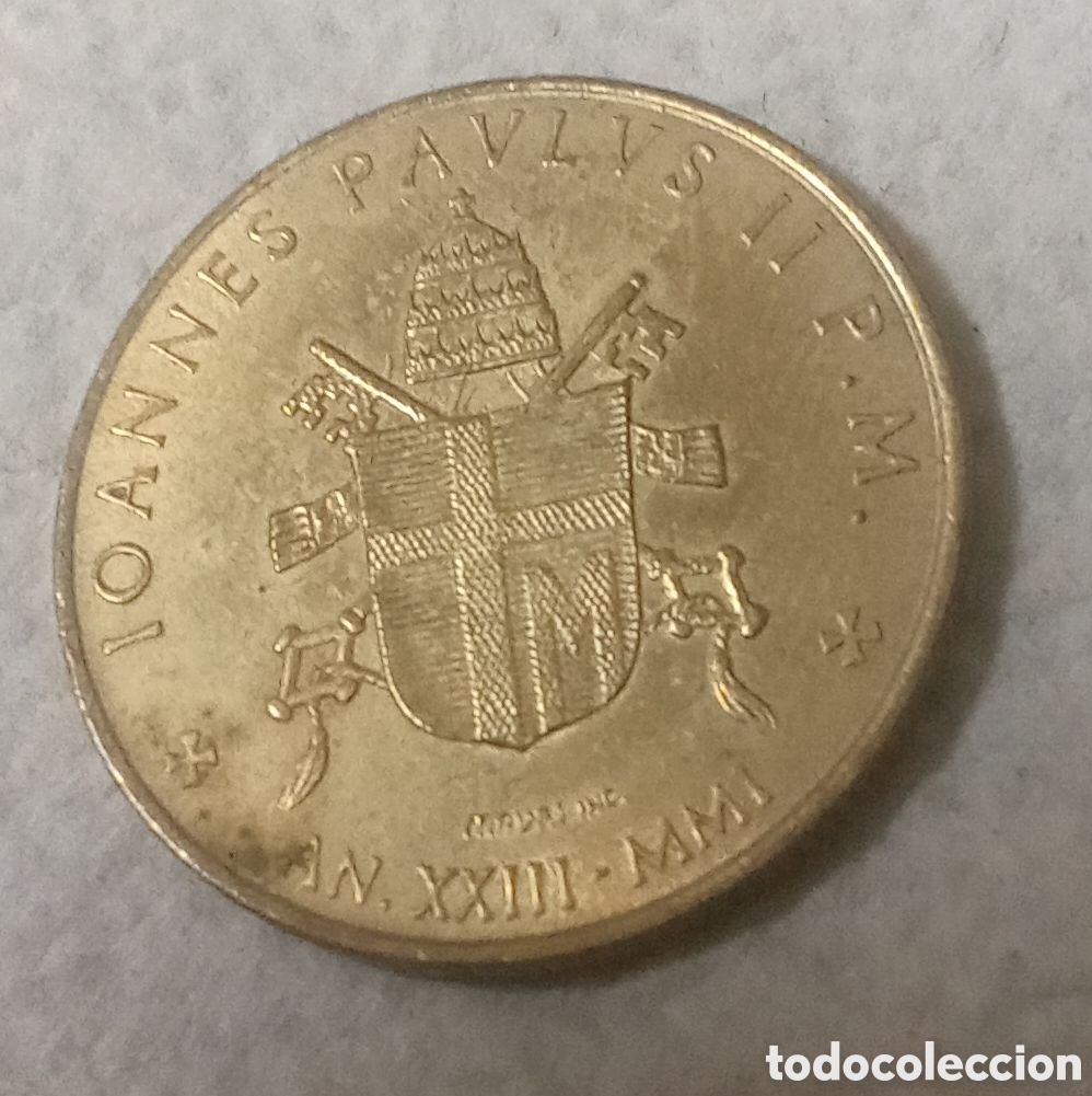 Monedas de Espa&ntilde;a: MONEDA DE DOSCIENTAS LILAS DEL VATICANO - Foto 2