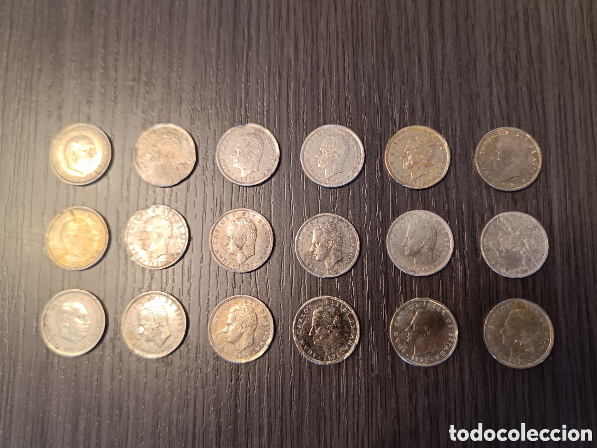 Monnaies d'Espagne: Lote Antiguas Monedas 5 pesetas