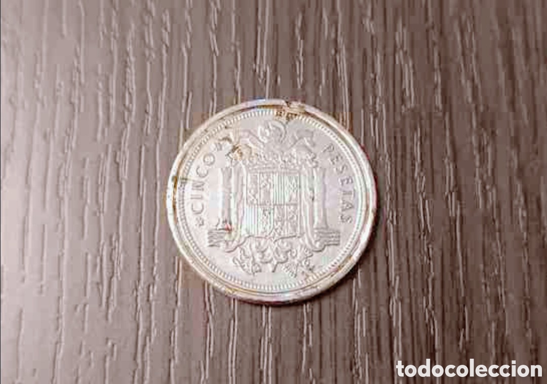 Monedas de Espa&ntilde;a: Antigua Moneda 5 Pesetas Franco 1949
