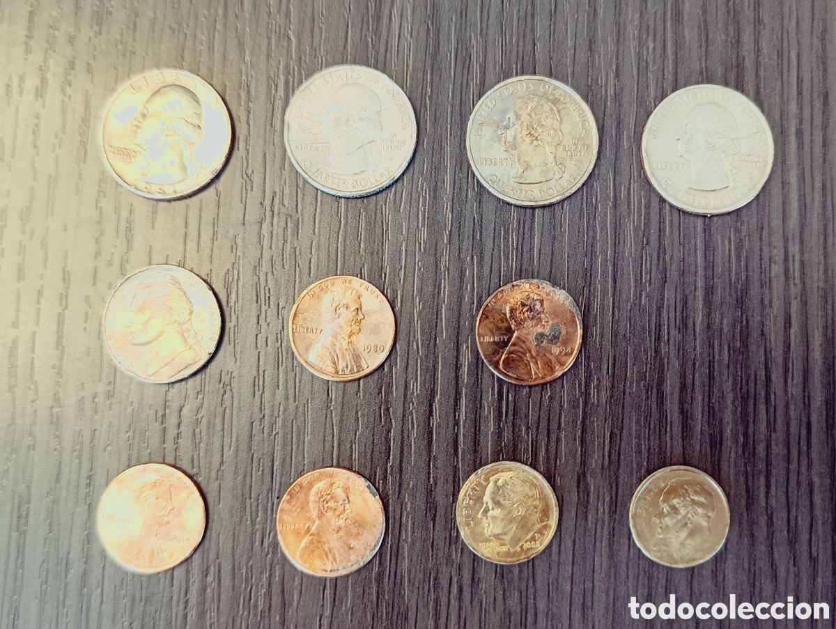 Monedas de Espa&ntilde;a: Lote Monedas Estadounidenses