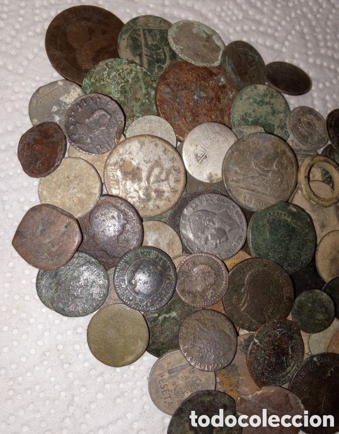 Monedas de Espa&ntilde;a: LOTE DE 65 MONEDAS ANTIGUAS - Foto 2