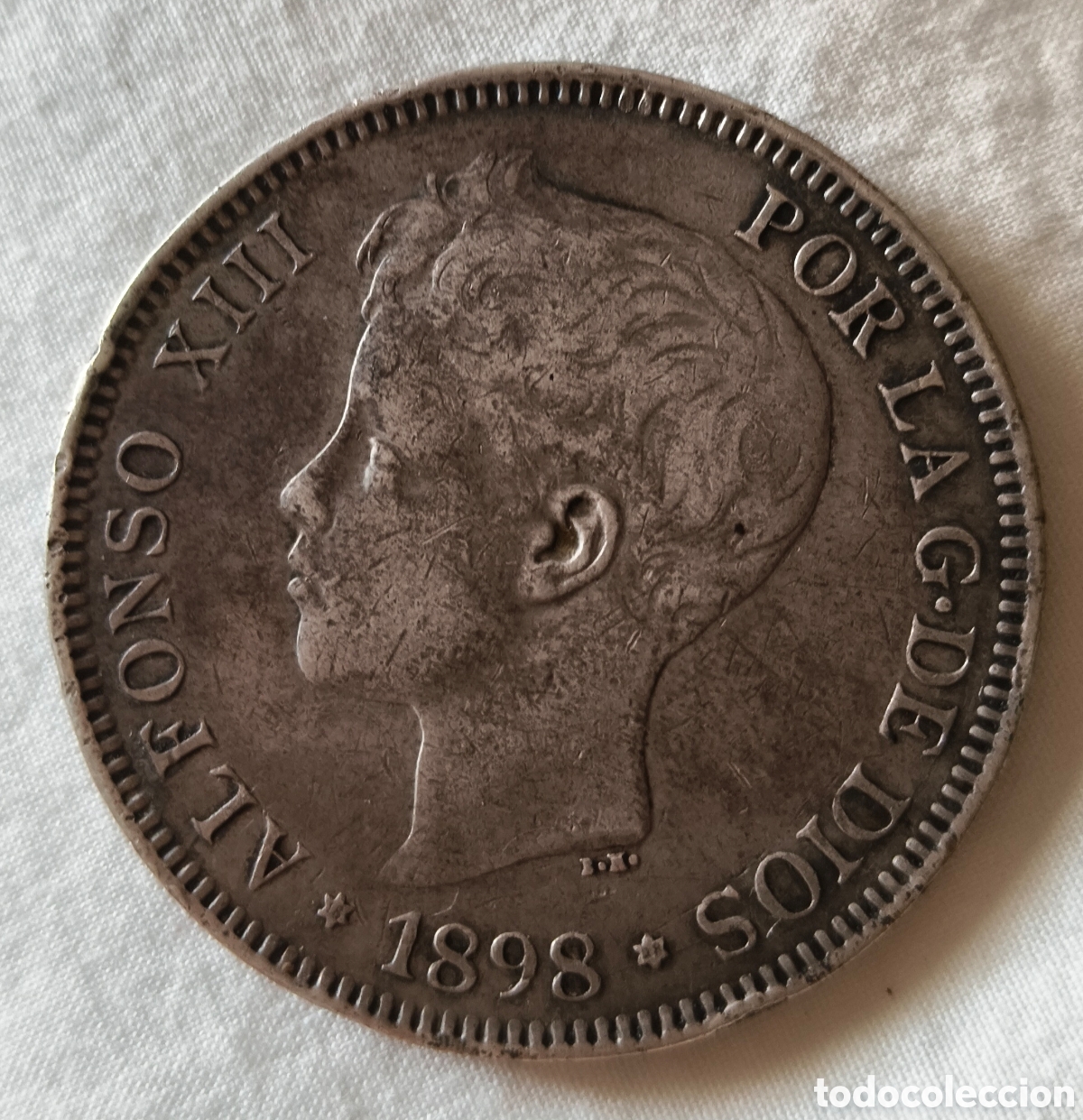 Monedas de Espa&ntilde;a: Moneda 5 Pesetas Alfonso XIII 1898 Plata Ley 900