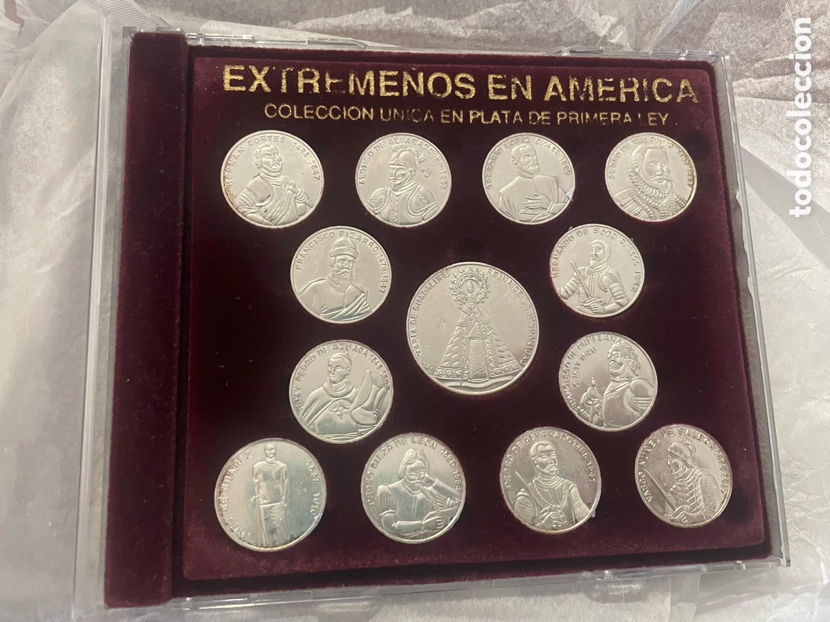 Monedas de Espa&ntilde;a: Monedas de plata .Extreme&ntilde;os en Am&eacute;rica .Plata de 925
