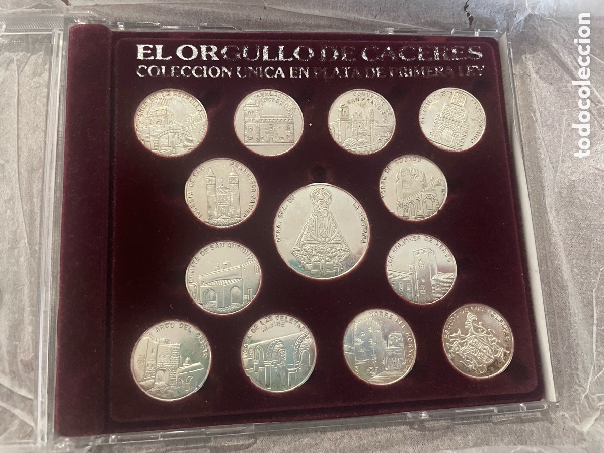 Monedas de Espa&ntilde;a: Monedas de plata Orgullo de C&aacute;ceres Plata de 925