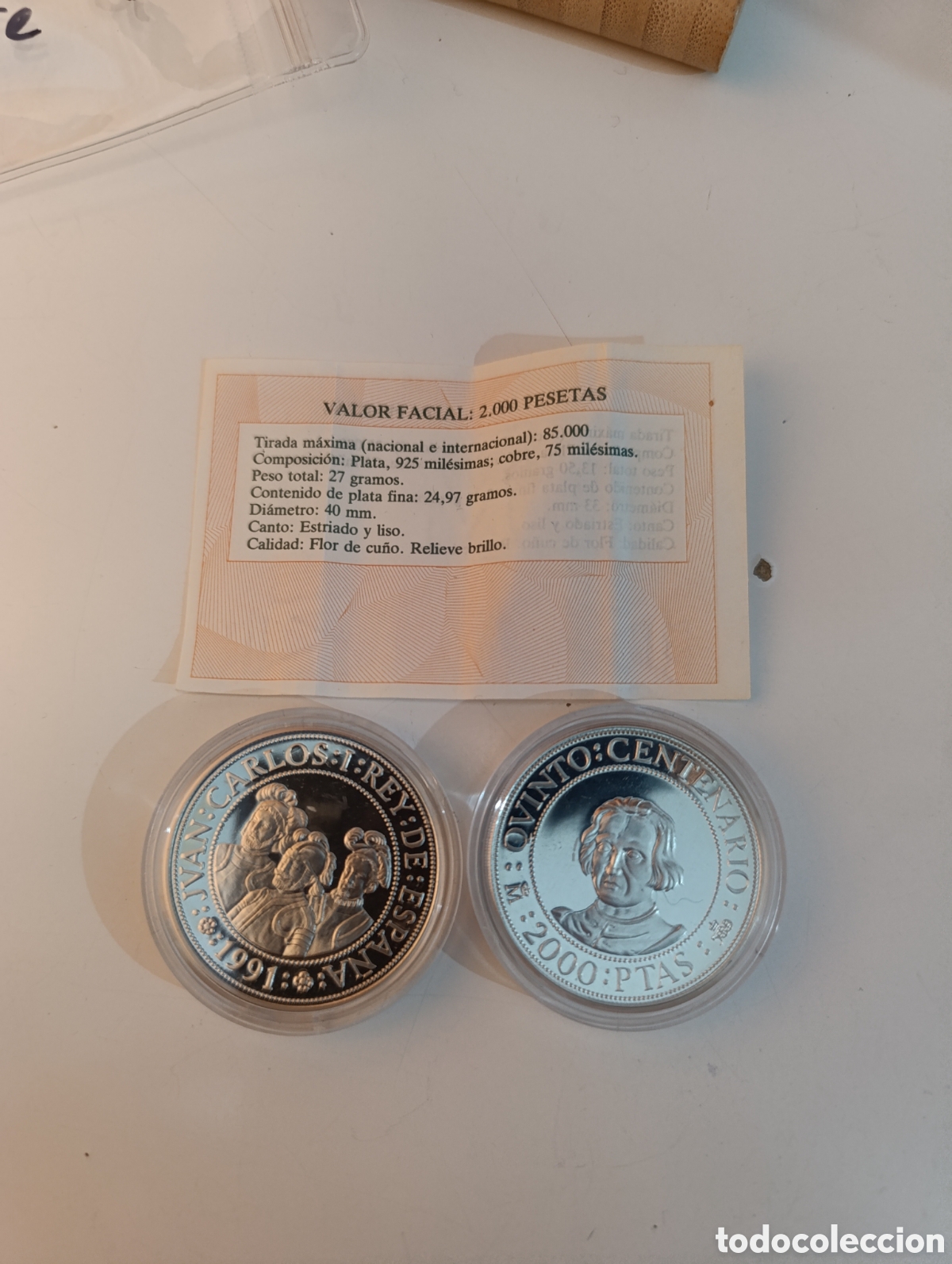Monedas de Espa&ntilde;a: LOTE 4, 3 MONEDAS PLATA V CENTENARIO - Foto 2