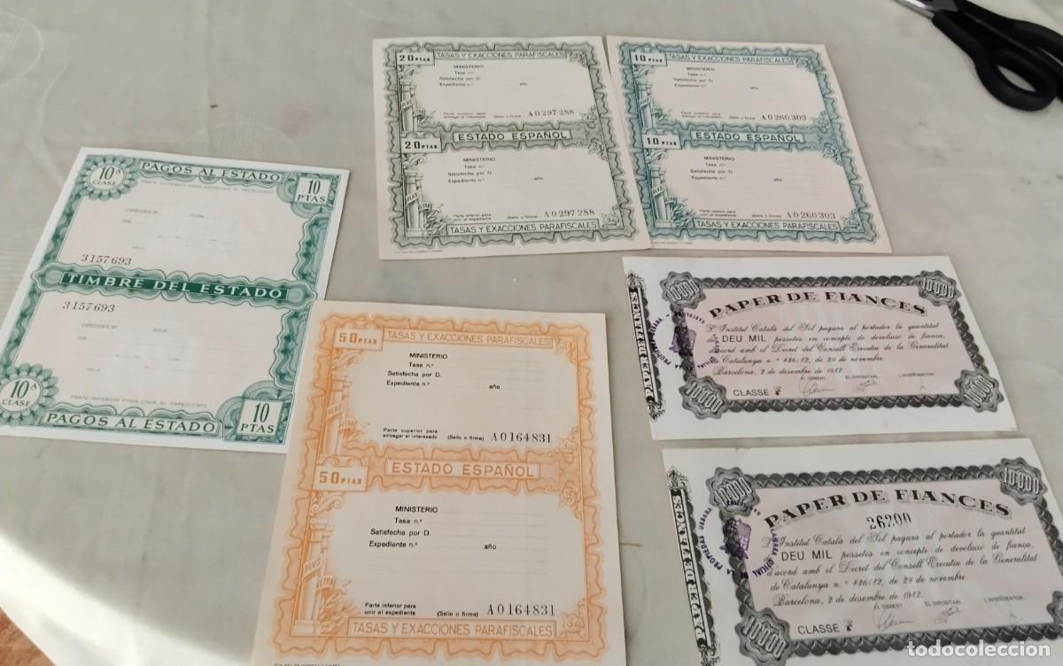Monedas de Espa&ntilde;a: LOTE DE PAPEL DE ESTADO DIFERENTES VALORES Y PAPEL DE FINANZAS , NUEVOS