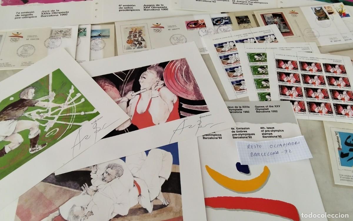 Monedas de Espa&ntilde;a: BARCELONA -92 IMPORTANTE RESTO FILATELICO , OPORTUNIDAD