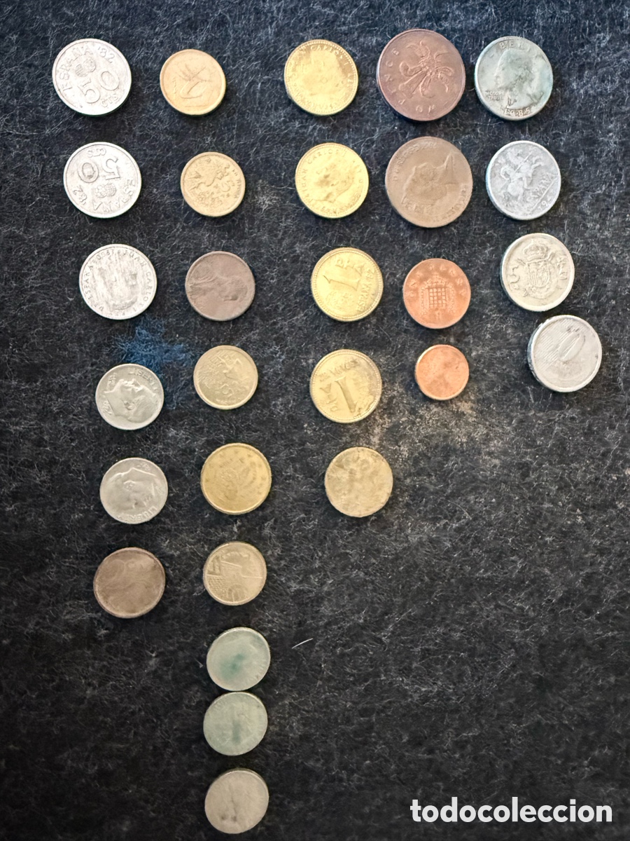 Monedas de Espa&ntilde;a: LOTE MONEDAS VARIAS con GRABADOS - Foto 2