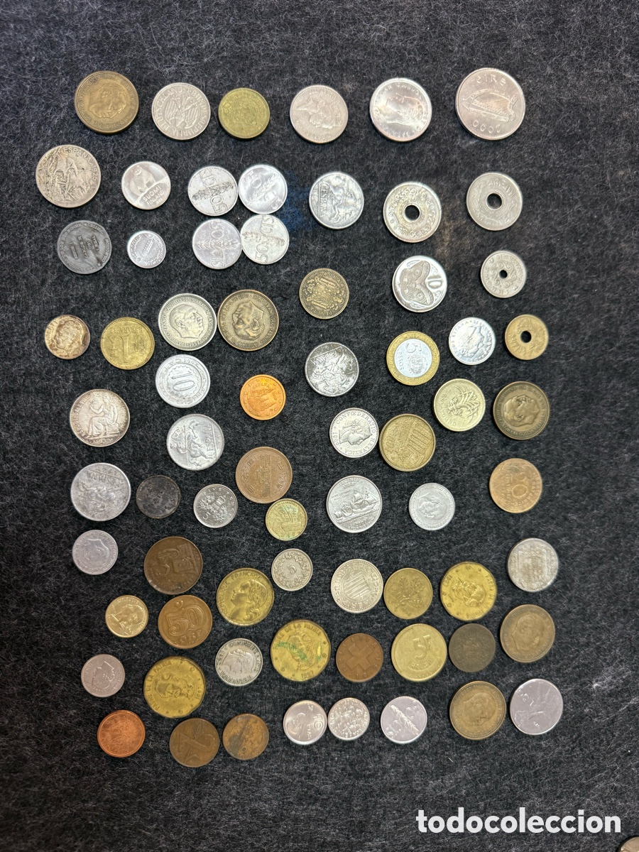 Monedas de Espa&ntilde;a: LOTE MONEDAS VARIAS con GRABADOS - Foto 3