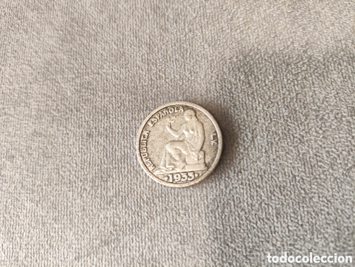 Monedas de Espa&ntilde;a: Moneda rep&uacute;blica 1933 - Foto 2