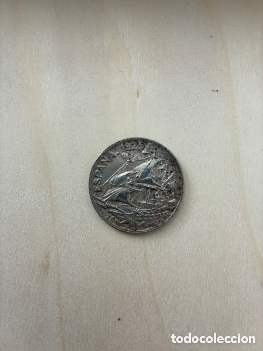 Monedas de Espa&ntilde;a: 25 C&eacute;ntimos de 1925 moneda - Foto 2