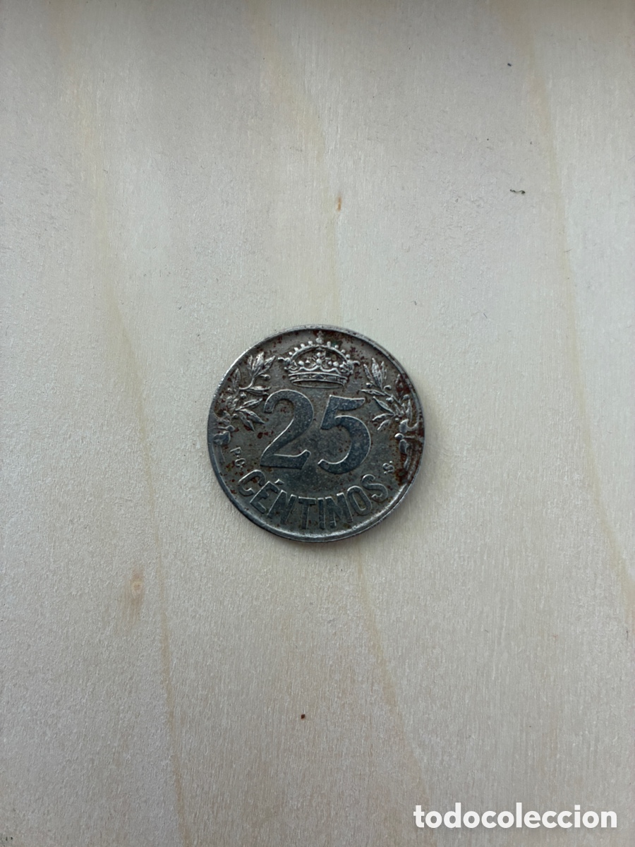 Monedas de Espa&ntilde;a: 25 C&eacute;ntimos de 1925 moneda - Foto 1