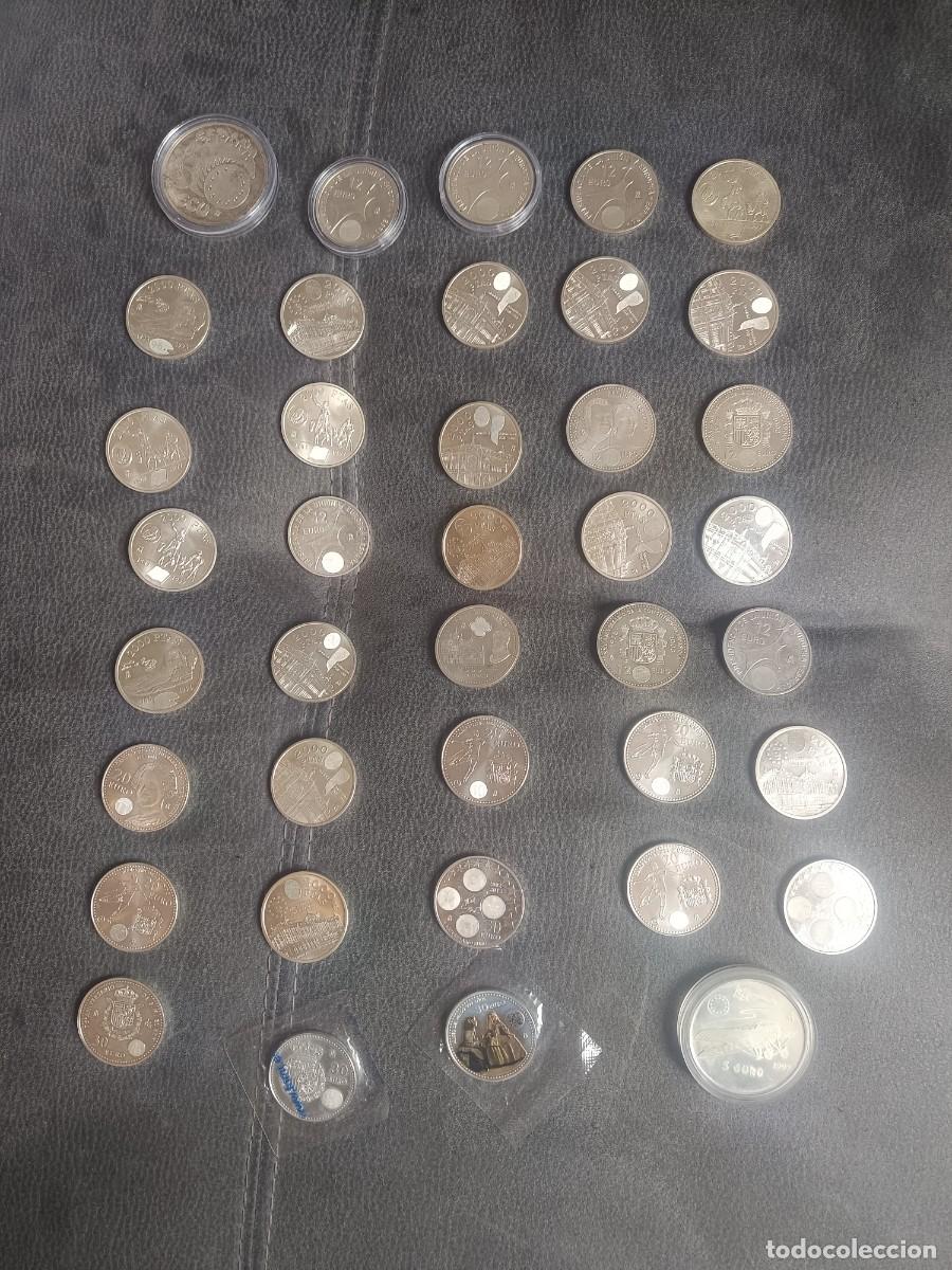 Monedas de Espa&ntilde;a: Lote de 39 monedas de plata Espa&ntilde;a diferentes a&ntilde;os