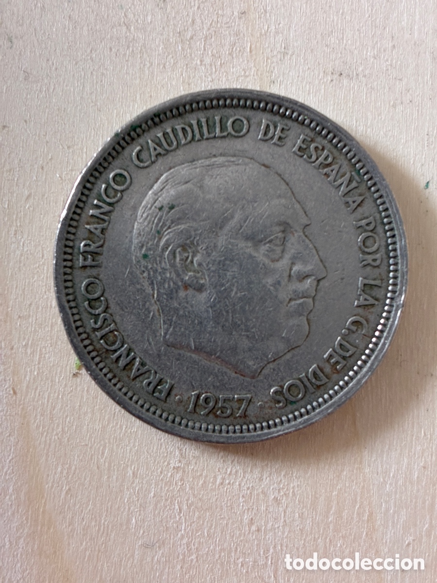 Monedas de Espa&ntilde;a: 50 Pesetas de 1957 con Franco