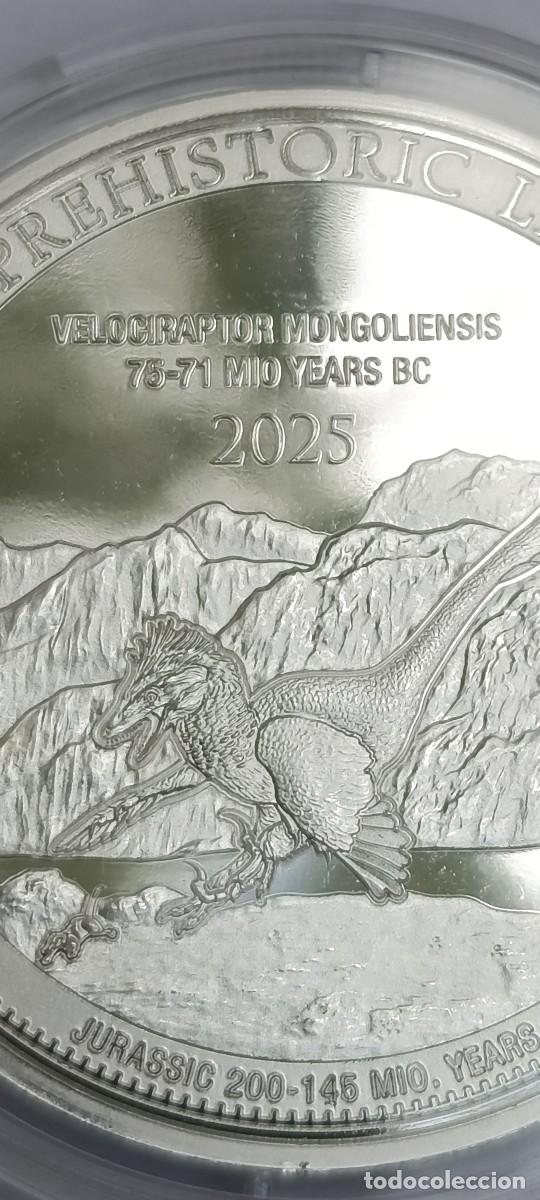M&uuml;nzen von Spanien: VELOCIRAPTOR 3: 1 Troy Ounce - Plata .999 - Velociraptor 2025 - 31,1 gram - fine silver