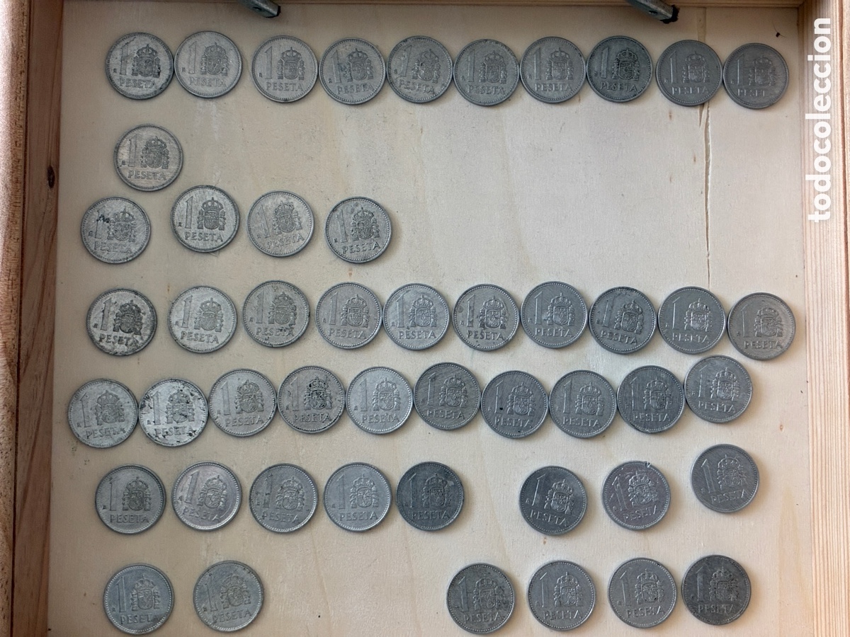 M&uuml;nzen von Spanien: 1 Peseta de Juan Carlos I del 82 al 89