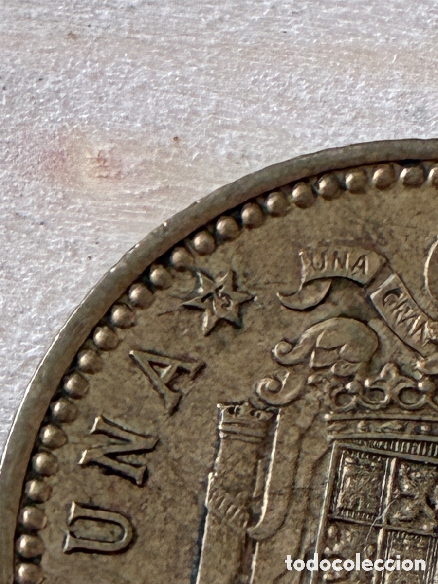 Monedas de Espa&ntilde;a: Una peseta del 1966 estrella 75 - Foto 6