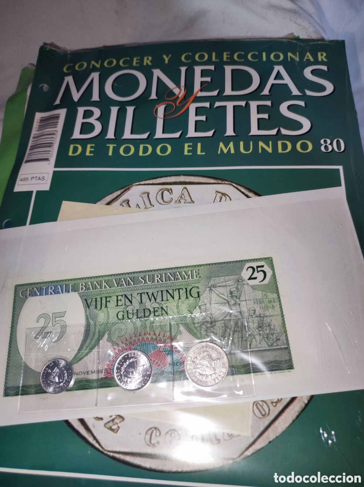 Monedas de Espa&ntilde;a: Monedas Surinam - Monedas y billetes de todo el mundo - Planeta Deagostini - N&uacute;mero 80
