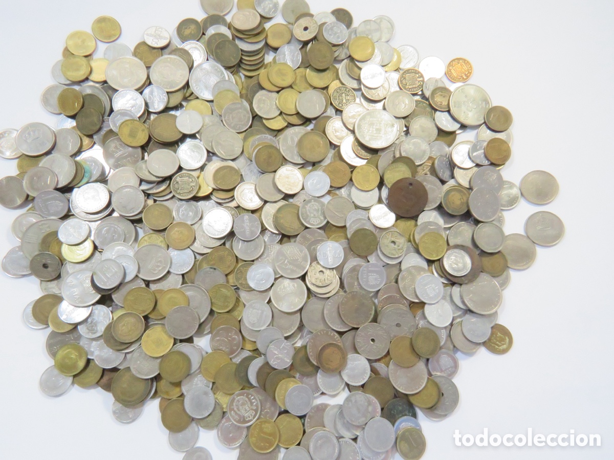 Moedas de Espanha: &iexcl;&iexcl;&iexcl; Casi 3 Kilos de Monedas Espa&ntilde;olas !!! Alfonso XII, Gobierno Provisional, Franco, Juan Carlos I