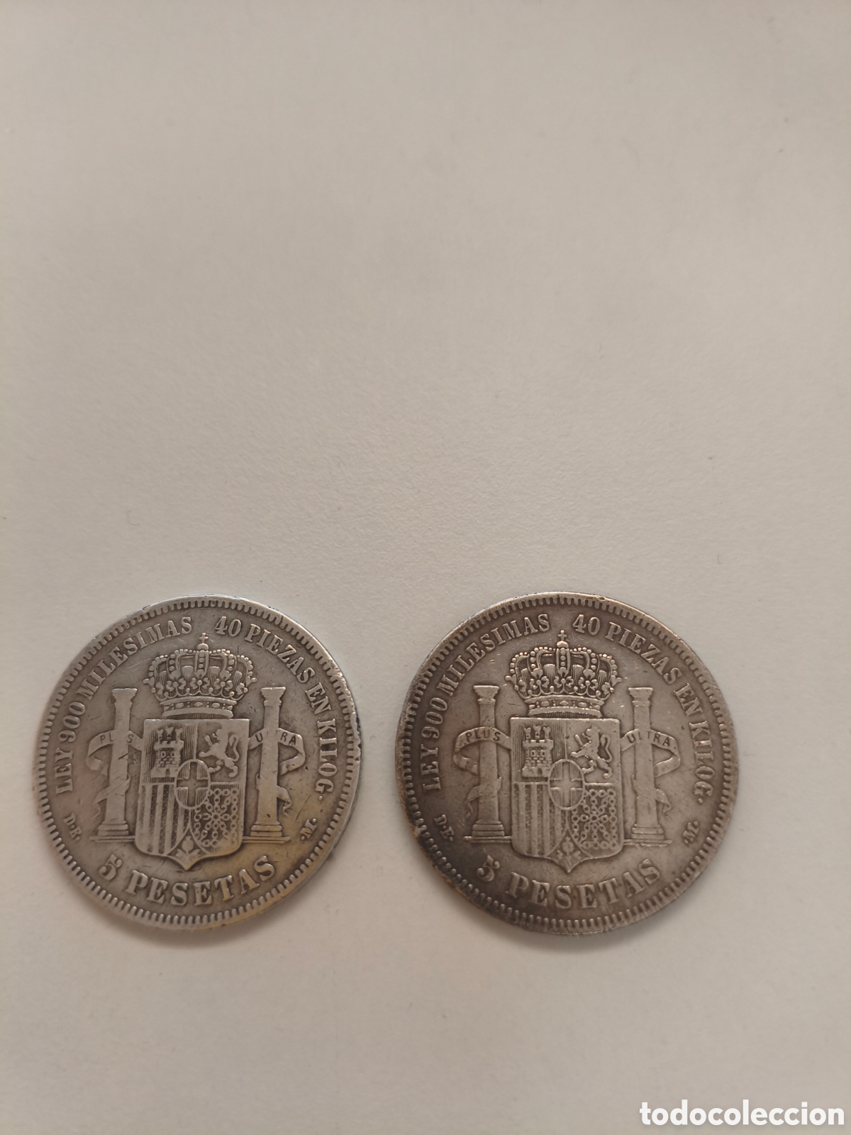 Monedas de Espa&ntilde;a: Monedas antiguas de 1870 d