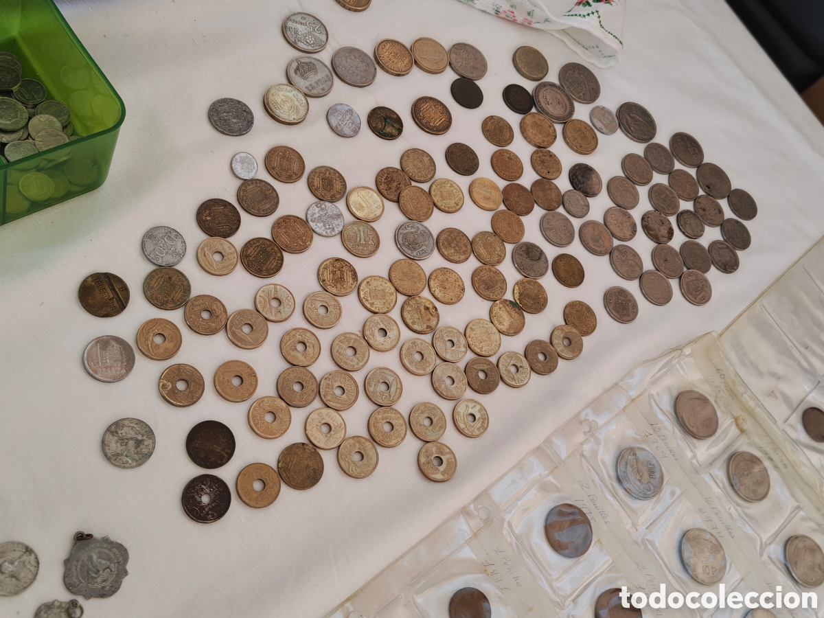 Monedas de Espa&ntilde;a: GRAN LOTE MONEDAS ANTIGUAS - Foto 12