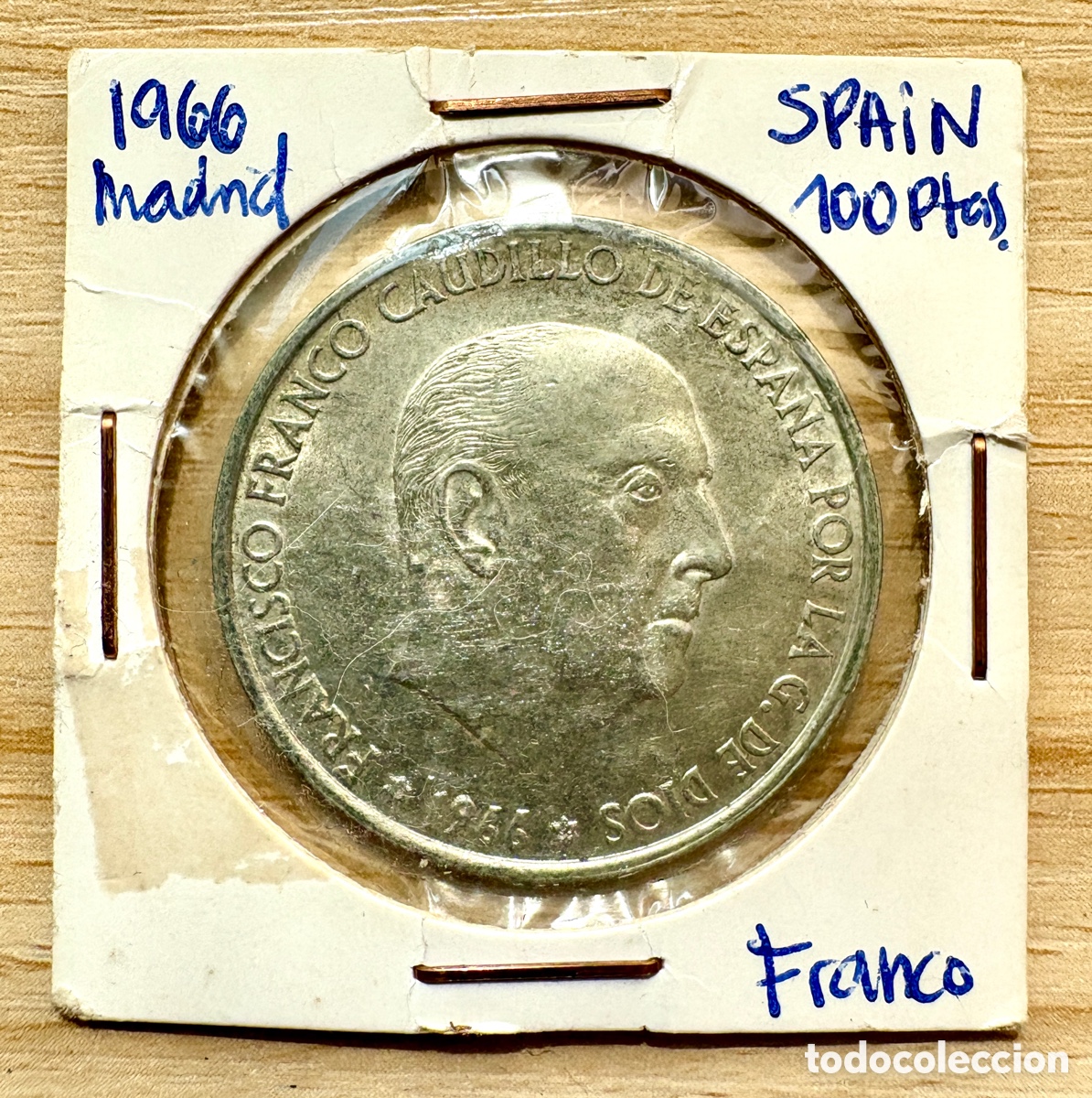 Monedas de Espa&ntilde;a: 100 Pesetas 1966 *19-66 Madrid &ndash; Franco &ndash; Plata &ndash; Moneda Espa&ntilde;a