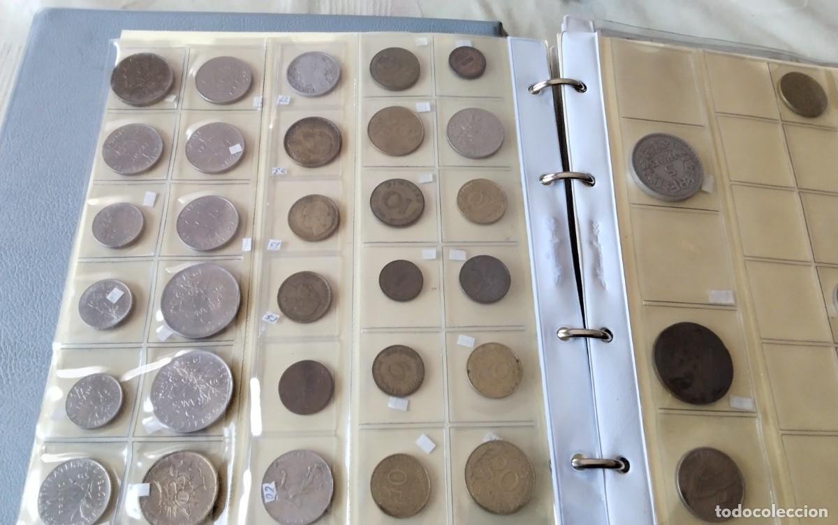 Monedas de Espa&ntilde;a: ALBUM DE MONEDAS CON APROX. MONEDAS VARIADAS , VER COMPOSICION - Foto 3