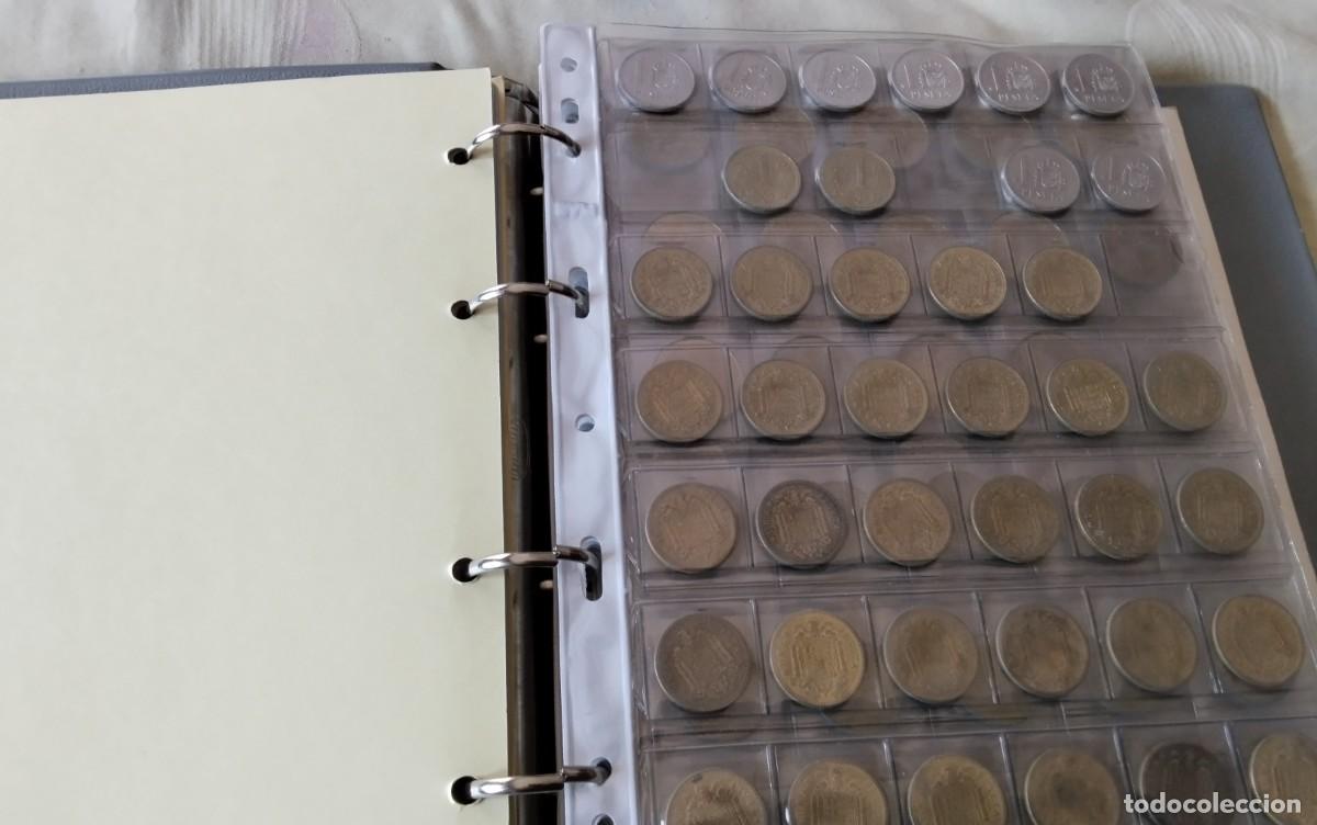 Monedas de Espa&ntilde;a: ALBUM DE MONEDAS CON APROX. MONEDAS VARIADAS , VER COMPOSICION - Foto 6