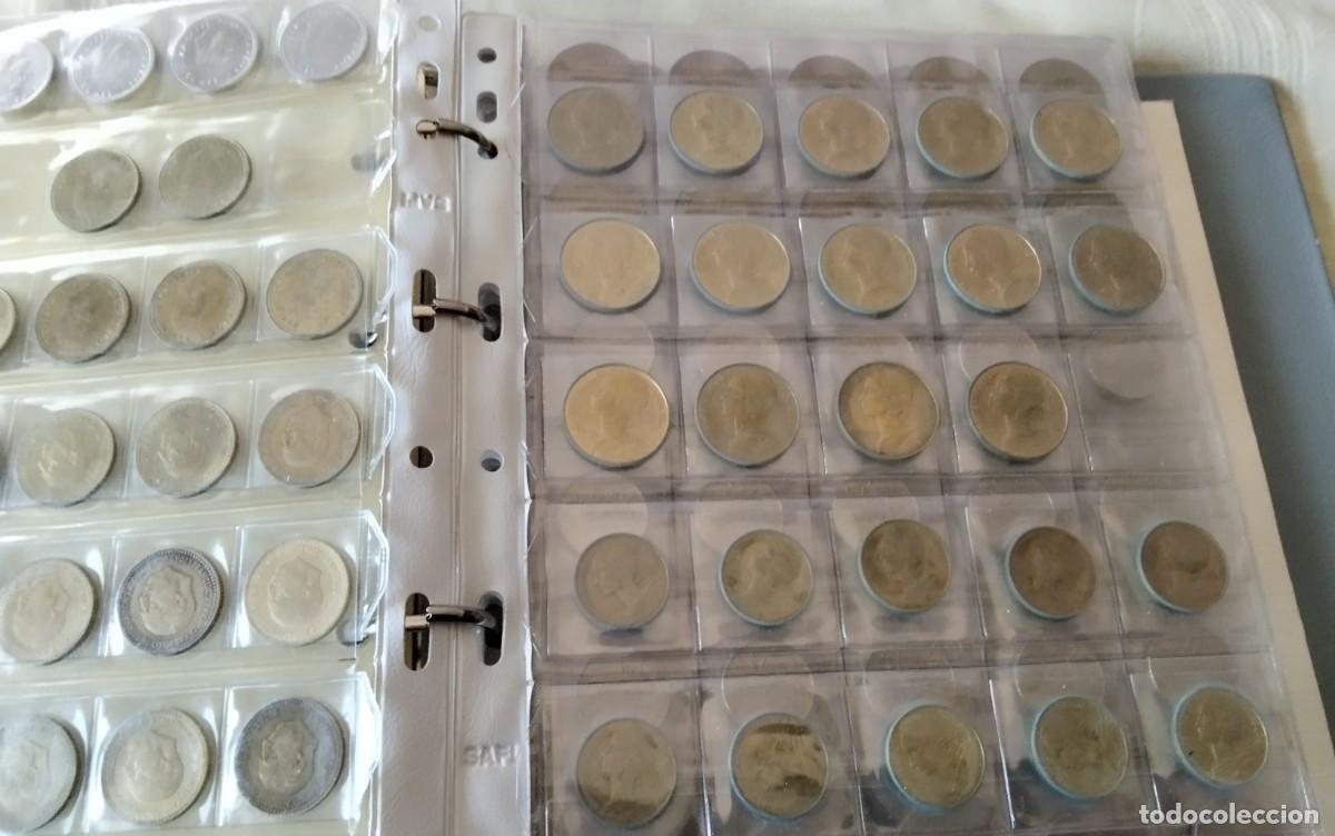 Monedas de Espa&ntilde;a: ALBUM DE MONEDAS CON APROX. MONEDAS VARIADAS , VER COMPOSICION - Foto 8