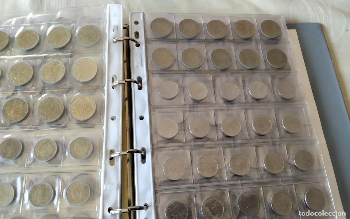 Monedas de Espa&ntilde;a: ALBUM DE MONEDAS CON APROX. MONEDAS VARIADAS , VER COMPOSICION - Foto 10