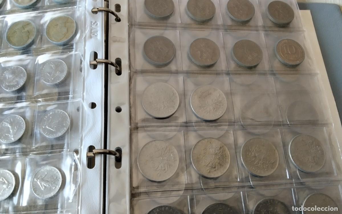 Monedas de Espa&ntilde;a: ALBUM DE MONEDAS CON APROX. MONEDAS VARIADAS , VER COMPOSICION - Foto 12