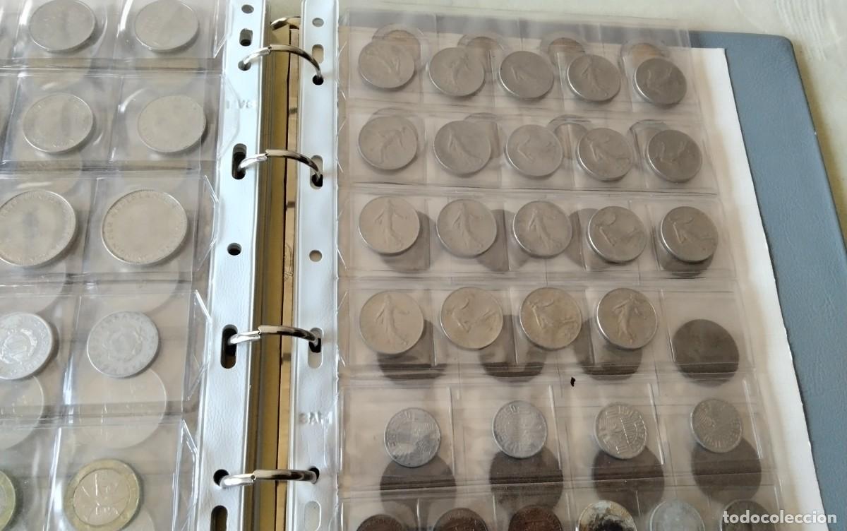 Monedas de Espa&ntilde;a: ALBUM DE MONEDAS CON APROX. MONEDAS VARIADAS , VER COMPOSICION - Foto 18