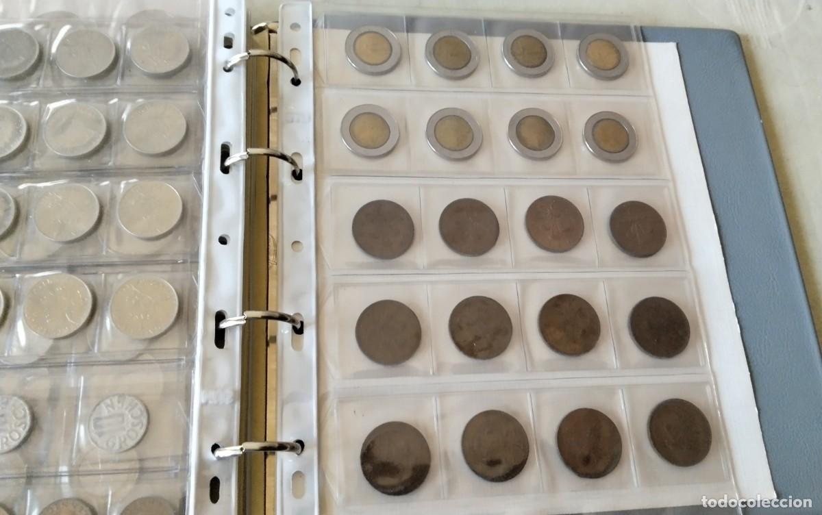 Monedas de Espa&ntilde;a: ALBUM DE MONEDAS CON APROX. MONEDAS VARIADAS , VER COMPOSICION - Foto 20