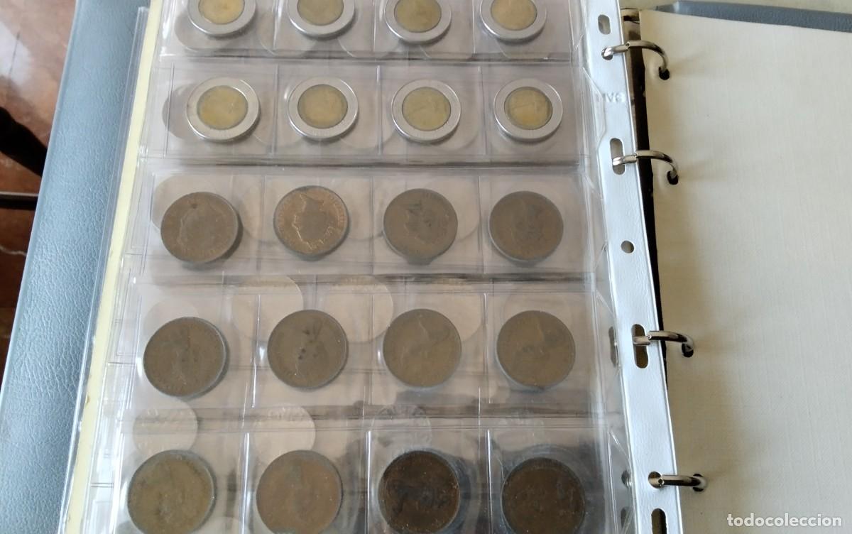 Monedas de Espa&ntilde;a: ALBUM DE MONEDAS CON APROX. MONEDAS VARIADAS , VER COMPOSICION - Foto 21