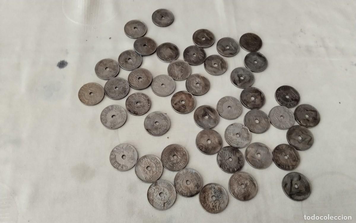 Monedas de Espa&ntilde;a: LOTE DE 41 MONEDAS ANTIGUAS DE 25 CTS , CIRCULADAS