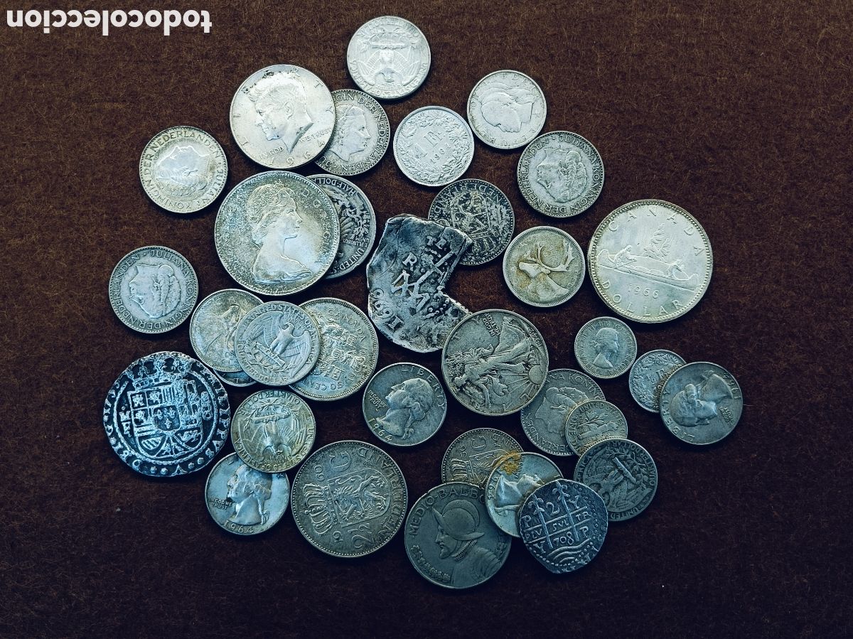 Monedas de Espa&ntilde;a: LOTE DE 302 GRAMOS MONEDAS DE PLATA VARIADAS