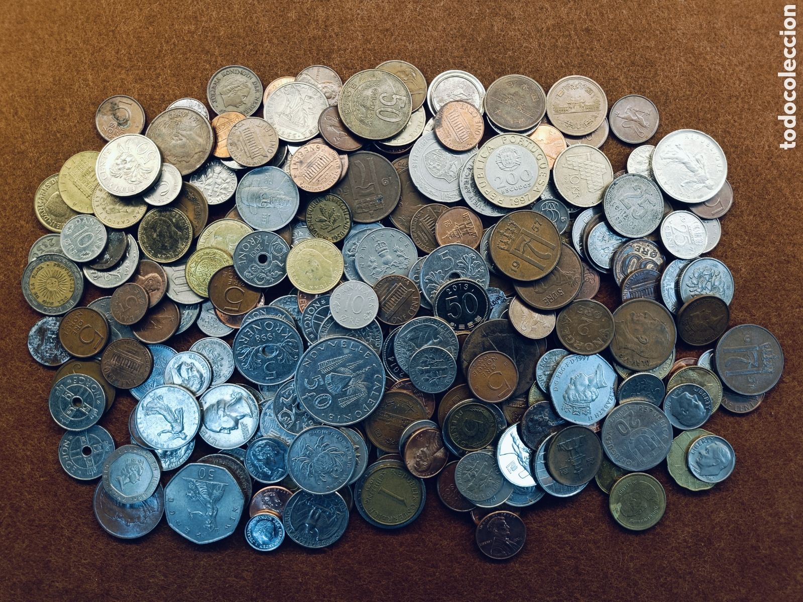 Monedas de Espa&ntilde;a: LOTE DE 1 KILO DE MONEDAS MUNDIALES . GRAN VARIEDAD. REF 1