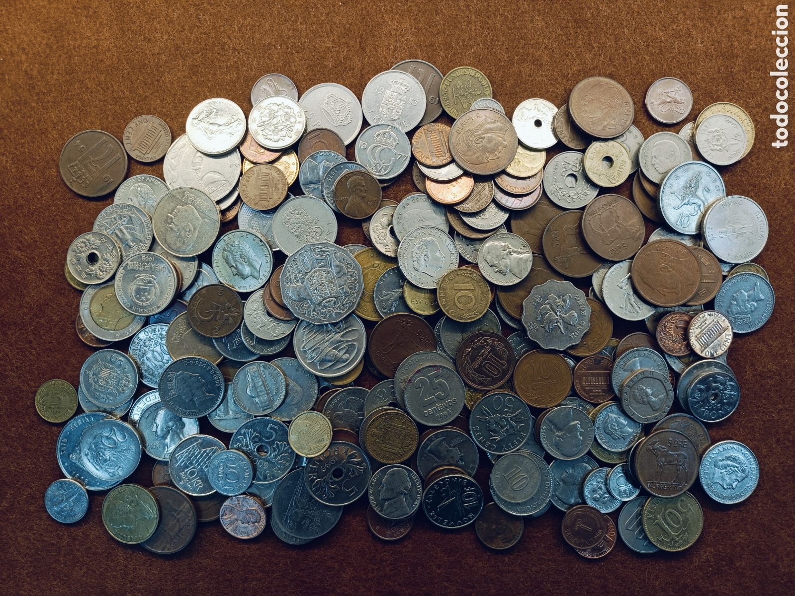 Monedas de Espa&ntilde;a: LOTE DE 1 KILO DE MONEDAS MUNDIALES . GRAN VARIEDAD. REF 4
