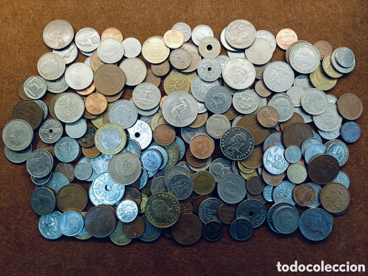 Monedas de Espa&ntilde;a: LOTE DE 1 KILO DE MONEDAS MUNDIALES . GRAN VARIEDAD. REF 5