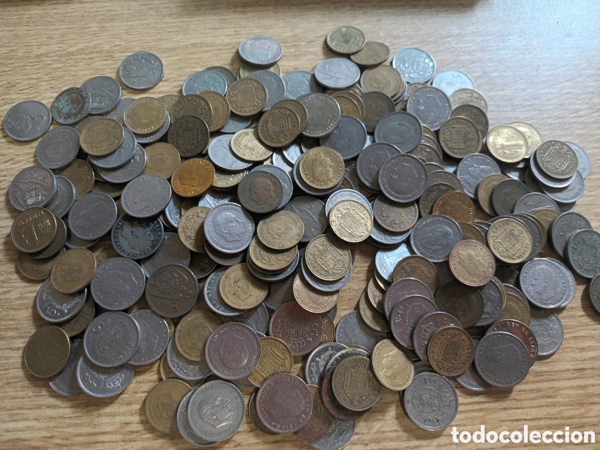 Monedas de Espa&ntilde;a: GRAN LOTE MONEDAS DE ESPA&Ntilde;A DEL REY Y DE FRANCO