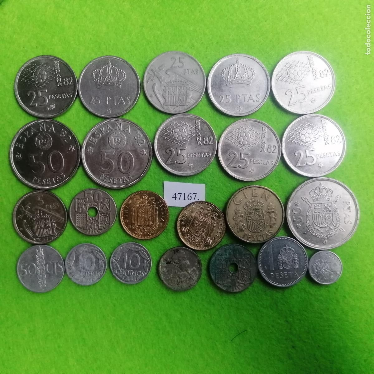 Monedas de Espa&ntilde;a: Lote 23 monedas Espa&ntilde;a, Juan Carlos I, Franco , 47167